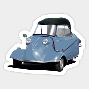 Messerschmitt bubble car in light blue Sticker